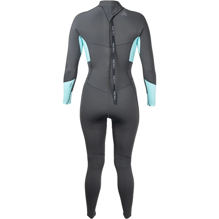 2024 Xcel Womens Axis 3/2mm GBS Back Zip Wetsuit WN32AXG0 - Graphite / Glacier Blue